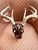 Copper Authentic Large Decorative Copper Coated Deer Skull Rustic Cabin Decor Art For Sale - Image 8 of 11