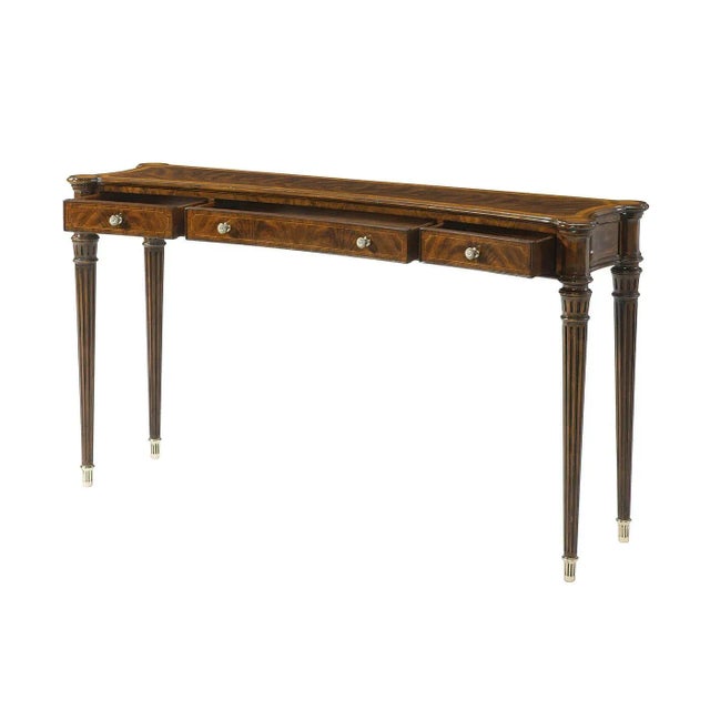 Traditional Regency Concave Front Console For Sale - Image 3 of 9