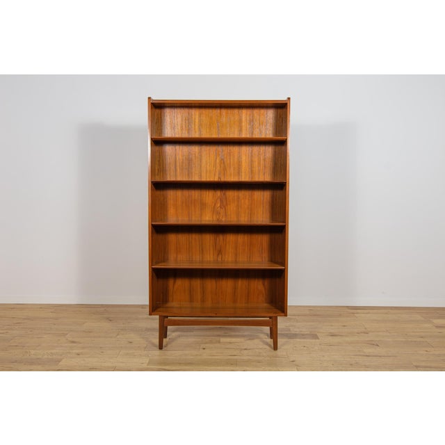 Mid-Century Modern Teak Bookcase by J. Sorth for Bornholm Møbelfabrik, Denmark, 1960s For Sale - Image 4 of 11