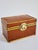Vintage Chinese Leather & Brass Lidded Trinket Box For Sale In New York - Image 6 of 10