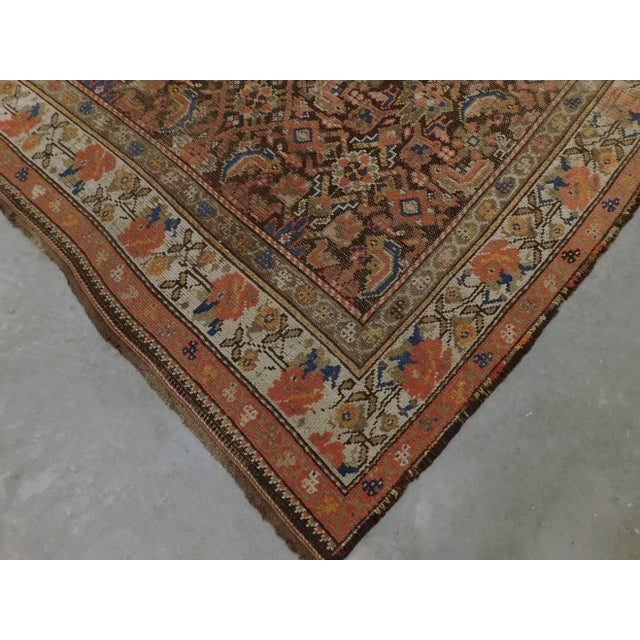 1900 - 1909 Early 20th Century Antique Hand Knotted Caucasian Wool Rug 4'7"x 7'5" For Sale - Image 5 of 13
