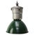 Large French Industrial Green Enamel Pendant Light For Sale - Image 6 of 6