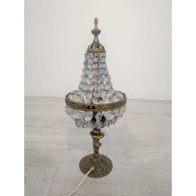 Gold Art Nouveau Lamp in Brass For Sale - Image 8 of 17