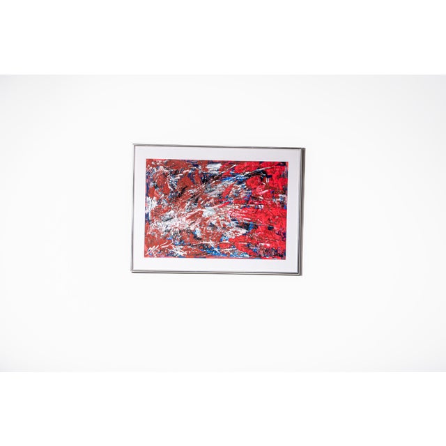 Jozef Mees, Abstract Composition (I), Oil on Paper, 1962, Framed For Sale - Image 6 of 8