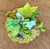 Vintage Glazed Ceramic Lemon With Blossom For Sale - Image 9 of 12