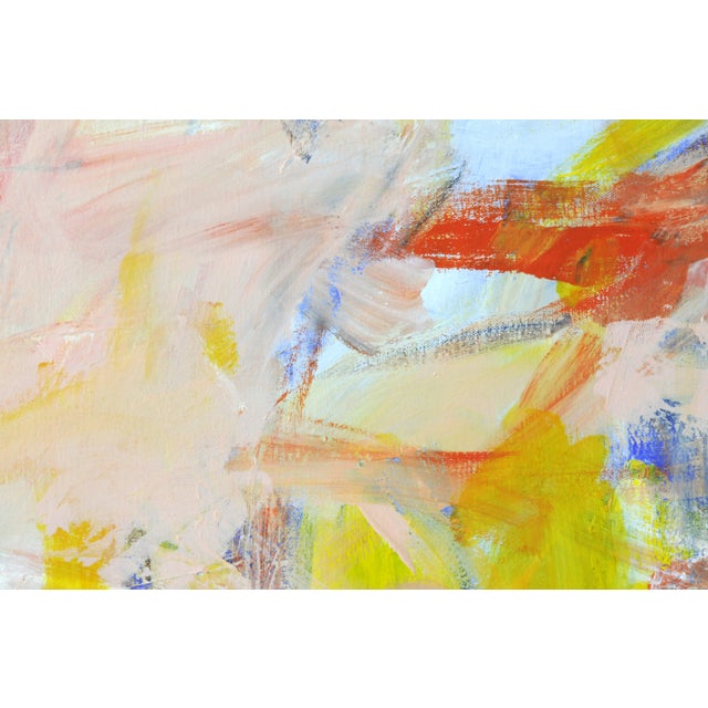 2020s Orange Zig Pastels, Original Abstract Painting by Robbie Kemper For Sale - Image 5 of 5