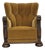 Danish Armchair in Oak and Yellow Furniture Velour, 1960s For Sale