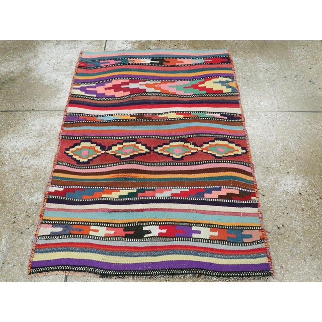 Galerie Shabab Collection Mid-20th Century Persian Flatweave Kilim Rug For Sale - Image 4 of 9