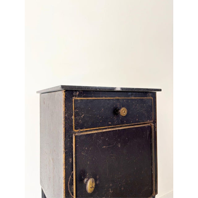 1930s Modern French Steel Side Table Cabinet, 1930 For Sale - Image 5 of 8