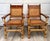 Here is a fabulous vintage three-piece seating set featuring a pair of bamboo and rattan lounge chairs with a matching...