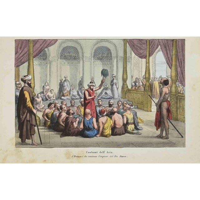 Customs -Braman Singers is a Hand-colored lithograph on paper realized in 1862. Titled on the lower. The artwork belongs...