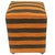 Rustic Handmade Kilim Upholstered Ottoman For Sale - Image 9 of 9