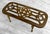 1970s Vintage Traditional Brass Footed Plant Stand Trivet For Sale - Image 5 of 8