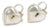 Tiffany & Co. Sterling 18k Yellow Gold Hearts Padlock Key Earrings - 2 Pieces For Sale