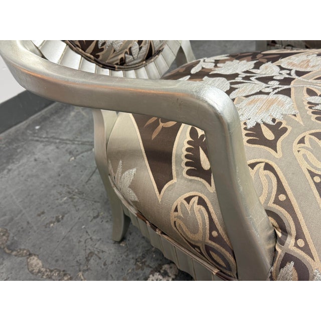 Century Furniture Oval Back Armchairs, Pair. For Sale - Image 10 of 12