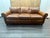 RH Original Lancaster Leather 3-Cushion Sofa – 7' Petite Depth Italian Brompton, Cocoa | Down-Feather Fill | Pre-Owned...