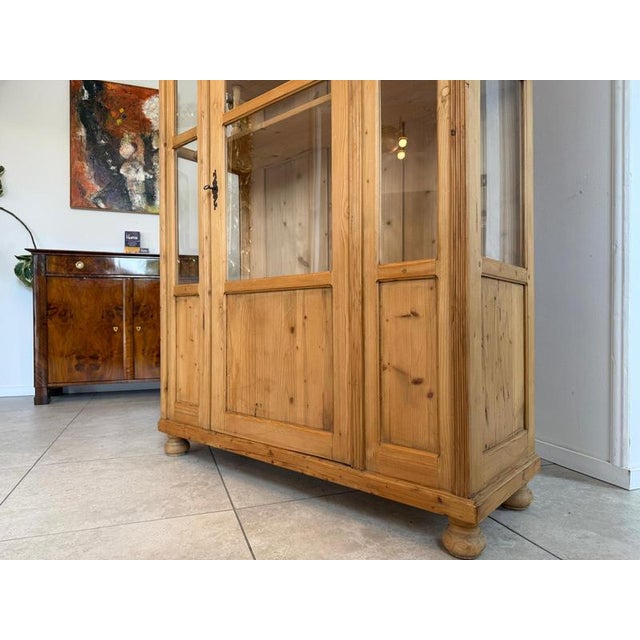Rustic Display Cabinet in Natural Wood, 1970s For Sale - Image 11 of 13