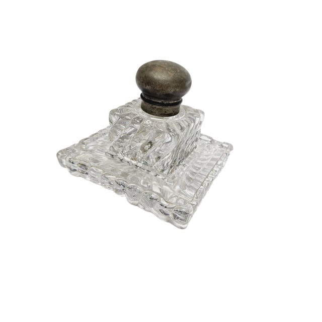 Art Nouveau Crystal Inkwell, Germany, 1900s For Sale - Image 11 of 18