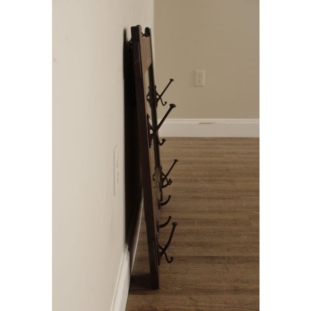 Stickley Brothers Stickley Brothers Antique Mission Oak Wall Mirror With Hooks No. 7577 For Sale - Image 4 of 18