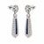 Mid-Century Modern Mid 20th Century Pair of 18k Diamond & Sapphire Earrings For Sale - Image 3 of 4