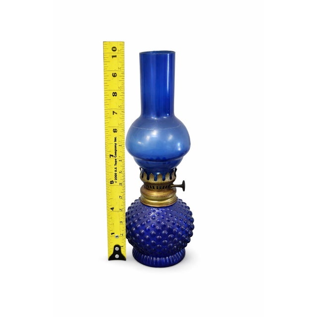 VTG Avon Cobalt Blue Glass 8.5” Oil Lamp Hong Kong Hobnail Base 1950s-70s Brand: Avon Era: 1950s1970s Origin: Hong Kong...