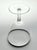 1960s Mid-Century Vintage Minimalist 6 Silver Rim Wine Glasses For Sale In Dallas - Image 6 of 6