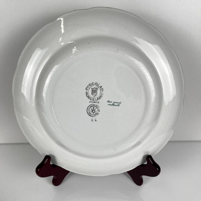 1980s Vintage Agreste Dinner Plates from Sarreguemines, 1980s, Set of 6 For Sale - Image 5 of 14