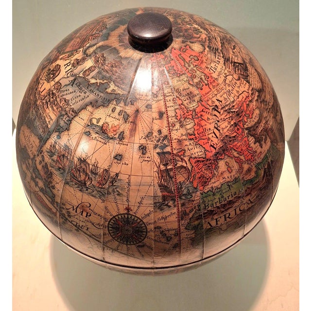 Vintage World Map Bar Cabinet For Sale - Image 5 of 9