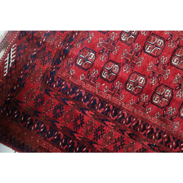 Islamic 1960s, Handmade Vintage Afghan Ersari Runner 3.5' X 9.2' For Sale - Image 3 of 18