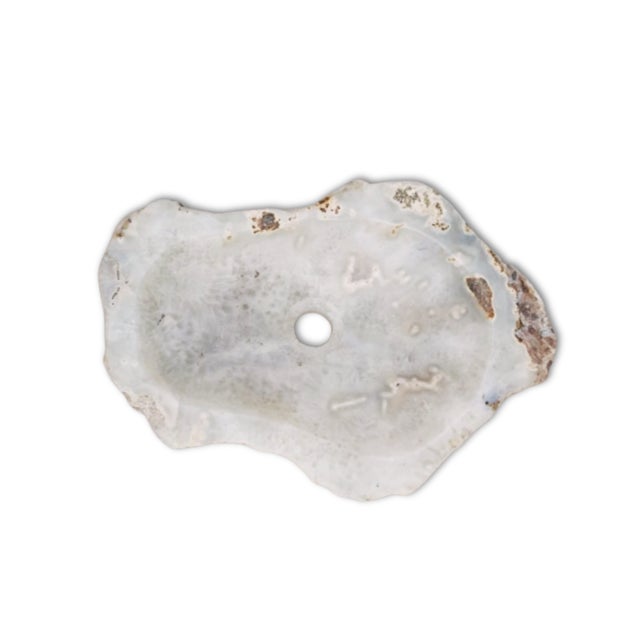 2020s Large Crystal Agate Gemstone Natural Geode Vessel Sink For Sale - Image 5 of 5