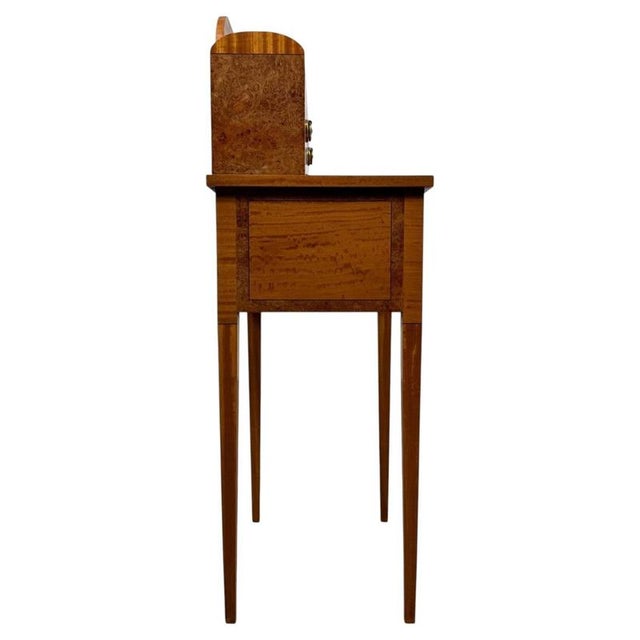 Antique English Satinwood Cabinet with Ebony Inlay For Sale - Image 9 of 14