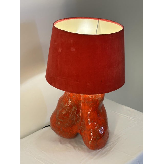 Ceramic Living Room Lamp by Lino Bersani, 1960s For Sale - Image 4 of 11