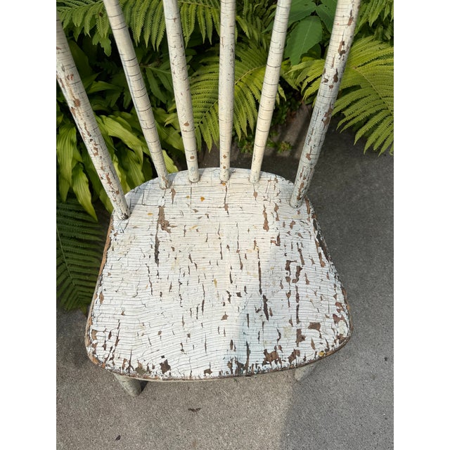 Authentic Vintage Rachel Ashwell Shabby Chic Couture Side Chair Child Sized For Sale - Image 4 of 9