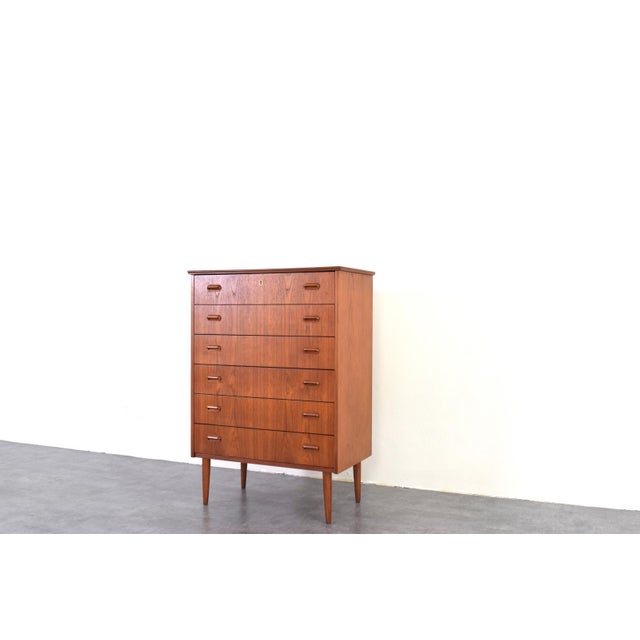 Mid-Century Modern Danish Teak Chest of Drawers, 1960s For Sale - Image 9 of 17
