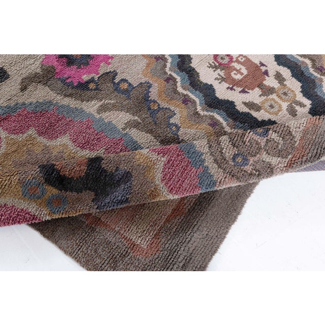 Mid-Century Modern Doris Leslie Blau Vintage Swedish Pile Rug For Sale - Image 3 of 9