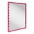 Scalloped Pink Rectangle Mirror For Sale