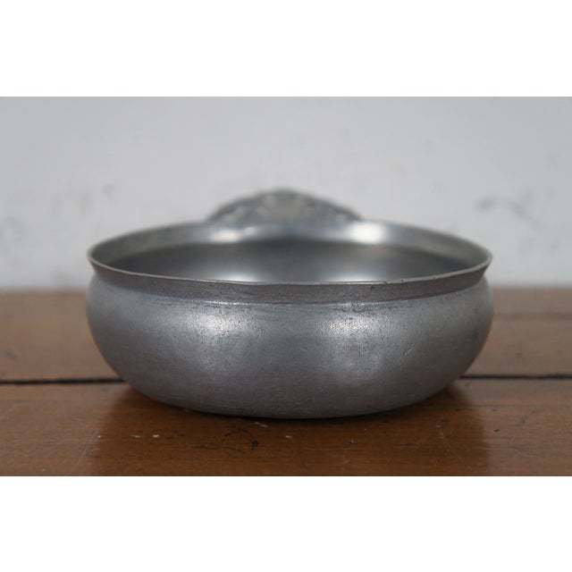 Antique 18th Century English Pewter Porringer Cup Bowl Porridge Dish For Sale - Image 6 of 13