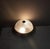 Vintage Flat Ceiling Lamp with Relief Glass Bowl on Gold-Colored Metal Mount, 1980s For Sale - Image 3 of 7
