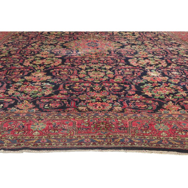 Early 20th Century Antique Persian Malayer Rug, 12'08 X 20'05 For Sale - Image 5 of 12