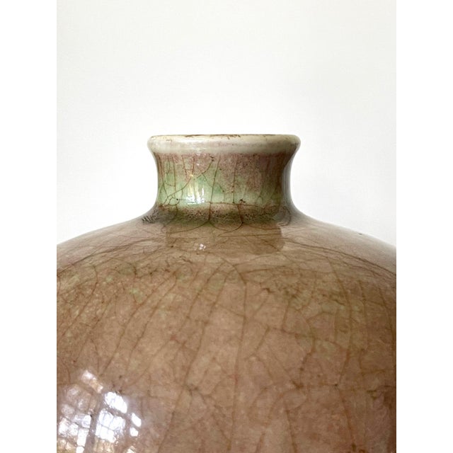 Collection of Four Chinese Ceramic Vases with Peachbloom Glaze For Sale - Image 12 of 15