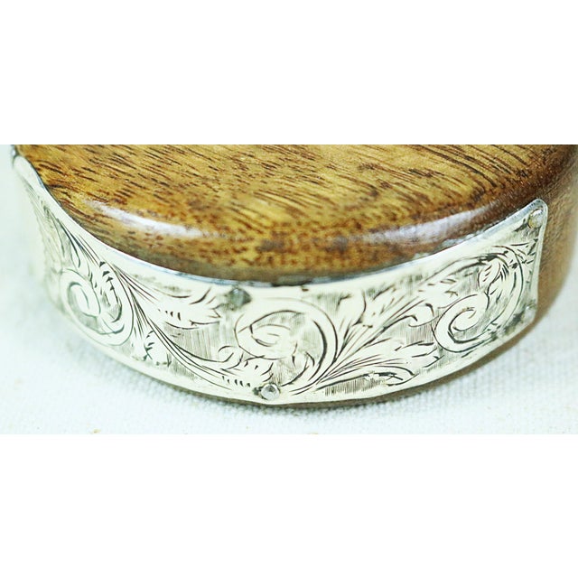 Late Victorian English Gavel and Block With Sterling Silver Label For Sale - Image 9 of 9