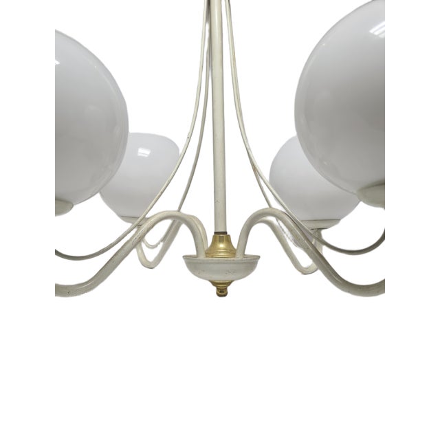 Art Nouveau Chandelier, Poland, 1970s For Sale - Image 4 of 10