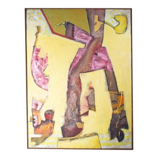 Abstract Oil on Canvas Painting by James L. Bruch For Sale