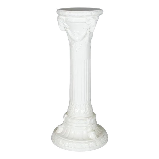 Vintage Porcelain Pedestal For Sale