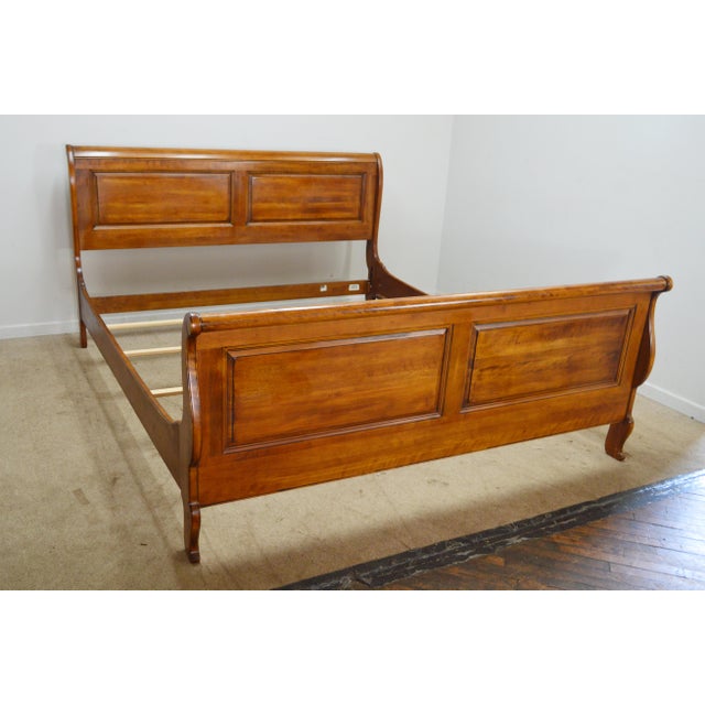 Traditional Ethan Allen California King Sleigh Bed For Sale - Image 3 of 11