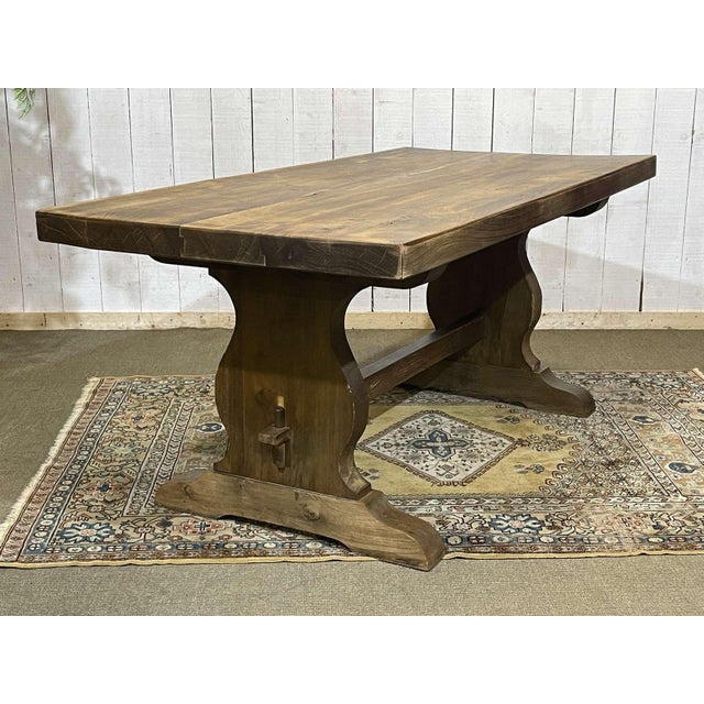 Monastery Table in Elm, 1970s For Sale - Image 12 of 18