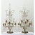 Dimensions: 37” H x 16 ¼” W x 12 ½” D A massive pair of French 19th century brass and crystal girandoles, also known as...