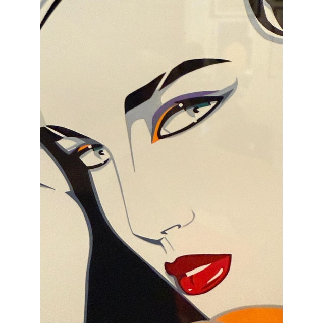 Stylish Woman, Serigraph by Leal For Sale - Image 4 of 6