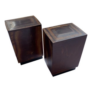 Burl Wood Bookends - a Pair For Sale