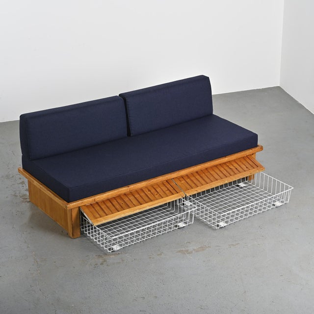 1970s Bench by Charlotte Perriand for Les Arcs, 1973 For Sale - Image 5 of 16